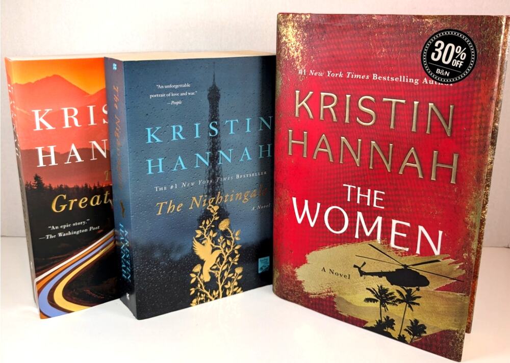 Kristin Hannah 3 Book Lot The Nightingale Great Alone The Women Novels